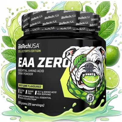 BioTech USA BioTech EAA ZERO 350 g LIME MINT Aminokwasy Egzogenne Regeneracja BioTech USA BioTech EAA ZERO 350 g LIME MINT Aminokwasy Egzogenne Regeneracja