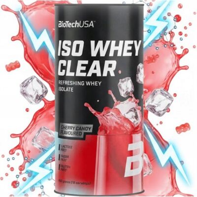 Biowen BioTech Iso Whey Clear 400 g Cherry Candy BIAŁKO W FORMIE SOKU KLIR IZOLAT Biowen BioTech Iso Whey Clear 400 g Cherry Candy BIAŁKO W FORMIE SOKU KLIR IZOLAT