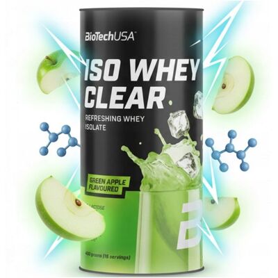 Biowen BioTech Iso Whey Clear 400 g Green Apple IZOLAT WPI SOK BIAŁKO CZYSTE Biowen BioTech Iso Whey Clear 400 g Green Apple IZOLAT WPI SOK BIAŁKO CZYSTE