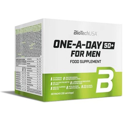BioTech USA BioTech One A Day 50+ For Men 30sasz. Kompleks Witamin i Minerałów BioTech USA BioTech One A Day 50+ For Men 30sasz. Kompleks Witamin i Minerałów