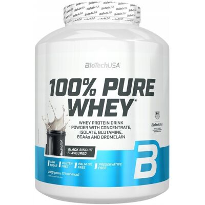 BioTech USA 100% Pure Whey 2000 g o smaku black biscuit BioTech USA 100% Pure Whey 2000 g o smaku black biscuit