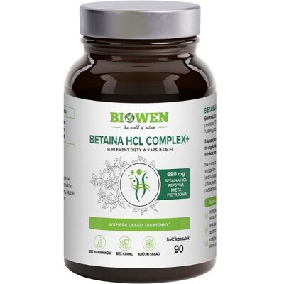 Hempking Betaina HCL Kompleks - Wspiera trawienie i zdrowie wątroby Hempking Betaina HCL Kompleks - Wspiera trawienie i zdrowie wątroby
