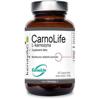 Kenay Carnolife L-karnosyna 60 Kapsułek - Suplementy diety Kenay Carnolife L-karnosyna 60 Kapsułek - Suplementy diety