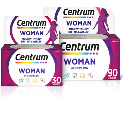 Centrum Multiwitamina Woman Dla Kobiet Witaminy Minerały 120 Tabletek Centrum Multiwitamina Woman Dla Kobiet Witaminy Minerały 120 Tabletek