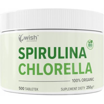Chlorella Spirulina Detox Białko Oczyszczenie Odporność Żelazo 500 Tab ,Suplement diety Chlorella Spirulina Detox Białko Oczyszczenie Odporność Żelazo 500 Tab ,Suplement diety