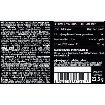 Coenzyme Q10 Kfd 100 Kaps. Coenzyme Q10 Kfd 100 Kaps.