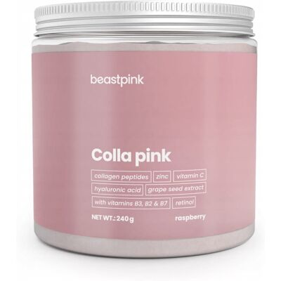 Colla Pink Kolagen Dla Kobiet O Smaku Malinowym 240g Beastpink Colla Pink Kolagen Dla Kobiet O Smaku Malinowym 240g Beastpink