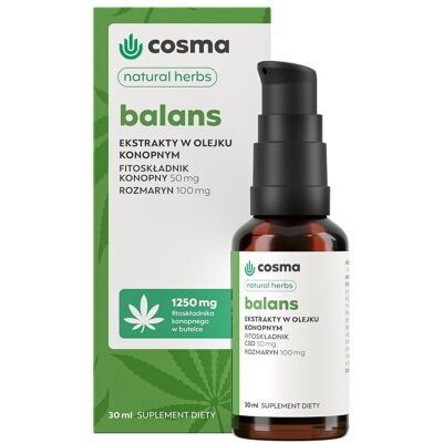 Cosma Cannabis Olejek CBD Balans 30ml Cosma Cannabis Olejek CBD Balans 30ml