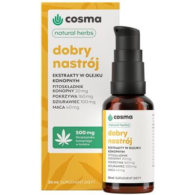 Cosma Cannabis Olejek CBD Dobry Nastrój 30ml Cosma Cannabis Olejek CBD Dobry Nastrój 30ml