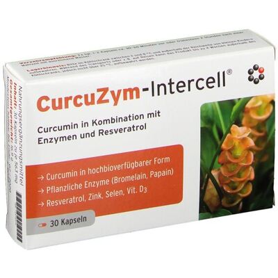 Intercell Pharma CurcuZym - Cynk i Witamina D - Suplement diety Intercell Pharma CurcuZym - Cynk i Witamina D - Suplement diety