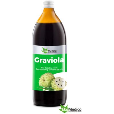 JARO POL Ekamedica Graviola, Suplement Diety, Sok Z Owoców Gravioli, 1000 Ml JARO POL Ekamedica Graviola, Suplement Diety, Sok Z Owoców Gravioli, 1000 Ml