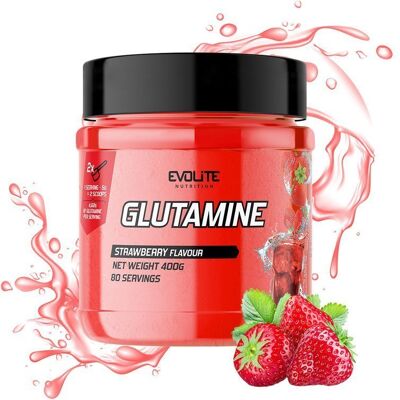 Evolite Glutamine 400g Strawberry Evolite Glutamine 400g Strawberry