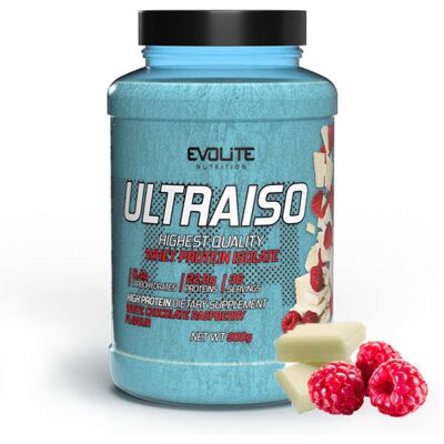 Evolite Nutrition Ultraiso 900g White Chocolate Raspberry Evolite Nutrition Ultraiso 900g White Chocolate Raspberry