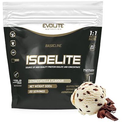 Evolite Nutrition Evolite, Odżywka białkowa, IsoElite, straciatella, 500 g Evolite Nutrition Evolite, Odżywka białkowa, IsoElite, straciatella, 500 g