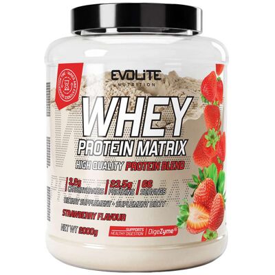 Evolite Whey Protein Matrix 2000 G Strawberry Evolite Whey Protein Matrix 2000 G Strawberry