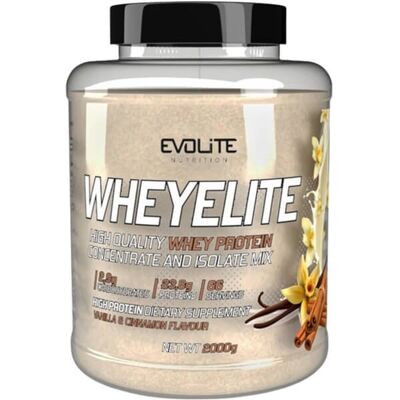 Evolite Nutrition Evolite WheyElite 2000g - białko serwatkowe koncentrat + izolat smak wanilia z cynamonem Evolite Nutrition Evolite WheyElite 2000g - białko serwatkowe koncentrat + izolat smak wanilia z cynamonem