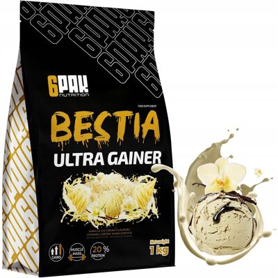 Trec Nutrition Gainer Bestia 1Kg Odżywka Na Masę Białko + Witaminy Koktajl Shake Białkowy Trec Nutrition Gainer Bestia 1Kg Odżywka Na Masę Białko + Witaminy Koktajl Shake Białkowy