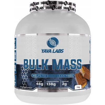 Inny producent Gainer dla sportowców Bulk Mass Yava Labs Czekolada Karmel Toffee 3000g Inny producent Gainer dla sportowców Bulk Mass Yava Labs Czekolada Karmel Toffee 3000g