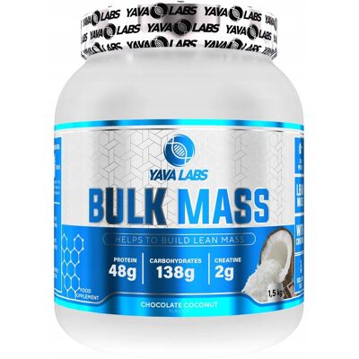 Inny producent Gainer dla sportowców Bulk Mass Yava Labs Czekolada Kokosowa 1500g Inny producent Gainer dla sportowców Bulk Mass Yava Labs Czekolada Kokosowa 1500g