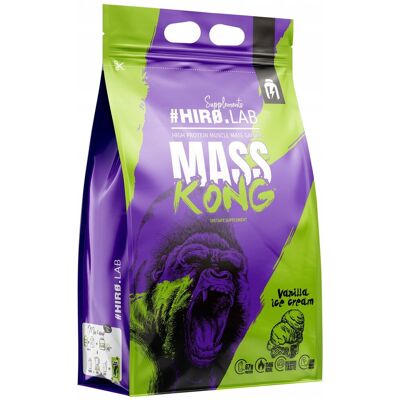 Gainer HIRO.LAB Mass Kong 3kg Białko Węglowodany Wanilia Masa Mięśniowa Gainer HIRO.LAB Mass Kong 3kg Białko Węglowodany Wanilia Masa Mięśniowa
