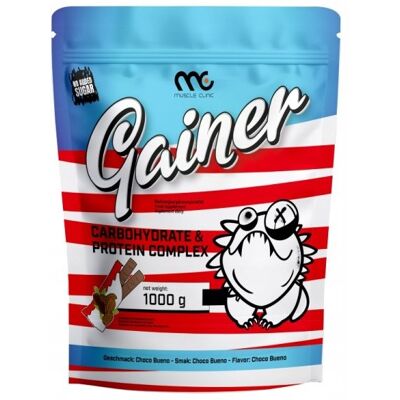 Gainer Muscle Clinic Gainer Smoothie 1kg Kaloryczność czekolada - bueno Gainer Muscle Clinic Gainer Smoothie 1kg Kaloryczność czekolada - bueno