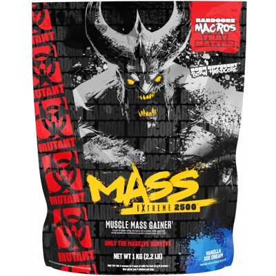 PVL Gainer Mutant Mass Xxxtreme 1000g Wanilia Masa Mięśniowa Białko 30g Bcaa PVL Gainer Mutant Mass Xxxtreme 1000g Wanilia Masa Mięśniowa Białko 30g Bcaa
