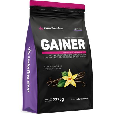 Gainer Odżywka Węglowodanowo-Białkowa Wanilia 2275g Endorfina.Shop Gainer Odżywka Węglowodanowo-Białkowa Wanilia 2275g Endorfina.Shop