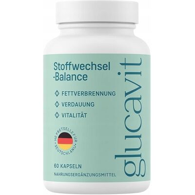 Glucavit równowaga glukozy, metabolizm i kontrola wagi 60 kapsułek Glucavit równowaga glukozy, metabolizm i kontrola wagi 60 kapsułek