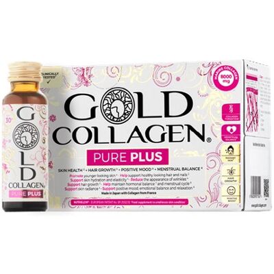 Gold Collagen Pure Plus Mężczyźni Kobiety Biotyna 30+ Suplement - Kolagen, Biotyna, Blask skóry Gold Collagen Pure Plus Mężczyźni Kobiety Biotyna 30+ Suplement - Kolagen, Biotyna, Blask skóry