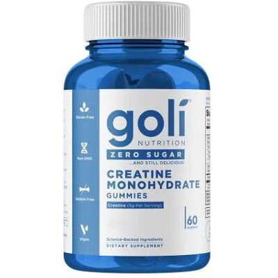 GOLI NUTRITION Creatine Monohydrate Zero Sugar - Kreatyna Monohydrat - żelki bez cukru (60 żelek) GOLI NUTRITION Creatine Monohydrate Zero Sugar - Kreatyna Monohydrat - żelki bez cukru (60 żelek)