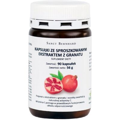 Kräuterhaus Sanct Bernhard Ekstrakt z granatu - Suplement diety Kräuterhaus Sanct Bernhard Ekstrakt z granatu - Suplement diety