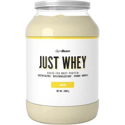 GymBeam Just Whey 2000g - białko WPC + WPI + WPH - banan GymBeam Just Whey 2000g - białko WPC + WPI + WPH - banan