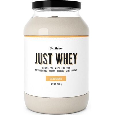 GymBeam Just Whey 2000g - białko WPC + WPI + WPH - słony karmel GymBeam Just Whey 2000g - białko WPC + WPI + WPH - słony karmel