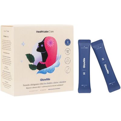 Health Labs Care, Glowme (Malina+borówka) Formuła Z Kolagenem Rybim Bez Dodatku Cukru, 30 Saszetek Health Labs Care, Glowme (Malina+borówka) Formuła Z Kolagenem Rybim Bez Dodatku Cukru, 30 Saszetek