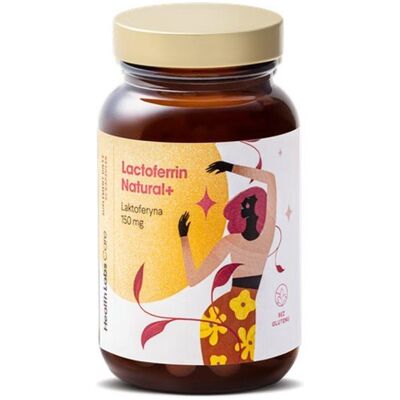 HealthLabs Lactoferrin Natural+ - 150 mg, Odporność, Jelita, Żelazo HealthLabs Lactoferrin Natural+ - 150 mg, Odporność, Jelita, Żelazo