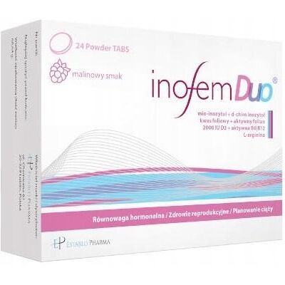 Suplement Diety, Inofem Duo, Płodność Planowanie Ciąży Pcos, 24 Tab. Suplement Diety, Inofem Duo, Płodność Planowanie Ciąży Pcos, 24 Tab.