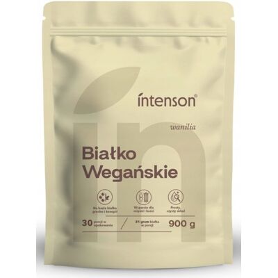 Intenson Wegańskie białko smak wanilia 900g Intenson Wegańskie białko smak wanilia 900g