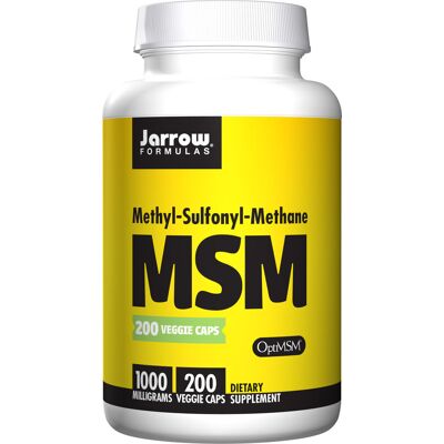Jarrow Formulas MSM 1000mg Wegetariańskie Kapsułki - Suplement diety Jarrow Formulas MSM 1000mg Wegetariańskie Kapsułki - Suplement diety