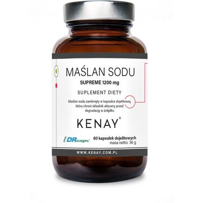 KENAY Maślan sodu 1200mg - Kapsułki z opóźnionym uwalnianiem KENAY Maślan sodu 1200mg - Kapsułki z opóźnionym uwalnianiem