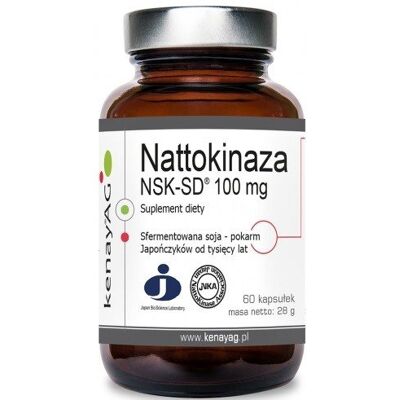 Kenay Nattokinase NSK-SD 100mg Kapsuły - Suplement diety Kenay Nattokinase NSK-SD 100mg Kapsuły - Suplement diety