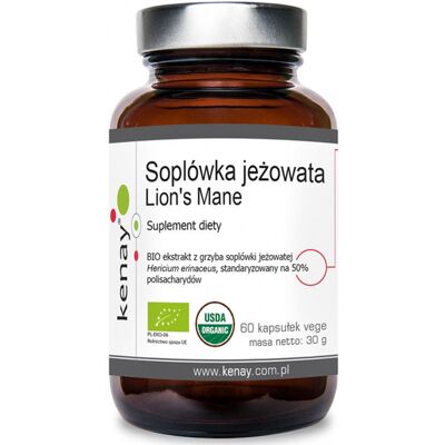 Kenay Lwia Grzywa 60 Wegetariańskich Kapsułek - Suplement diety Kenay Lwia Grzywa 60 Wegetariańskich Kapsułek - Suplement diety