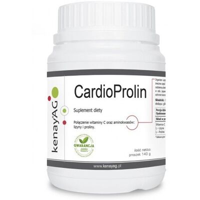 Kenay Cardioprolin - Kwas L-askorbinowy, L-lizyna, L-prolina - Suplement diety Kenay Cardioprolin - Kwas L-askorbinowy, L-lizyna, L-prolina - Suplement diety