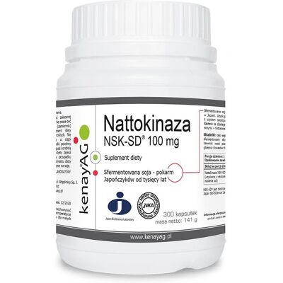 Kenay Nattokinaza Nsk-sd - 300 Kapsułek - Suplement diety Kenay Nattokinaza Nsk-sd - 300 Kapsułek - Suplement diety