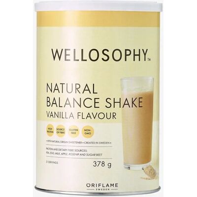 Koktajl wysokobiałkowy wysokobłonnikowy Natural Balance Wellosophy Wanilia Koktajl wysokobiałkowy wysokobłonnikowy Natural Balance Wellosophy Wanilia
