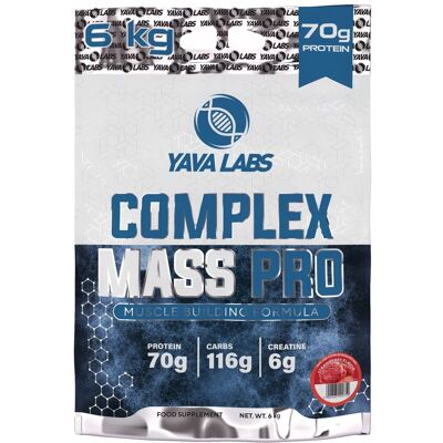Inny producent Kompleks Pro Mass 6kg Gainer Yava Labs - Truskawkowy 6000g Inny producent Kompleks Pro Mass 6kg Gainer Yava Labs - Truskawkowy 6000g