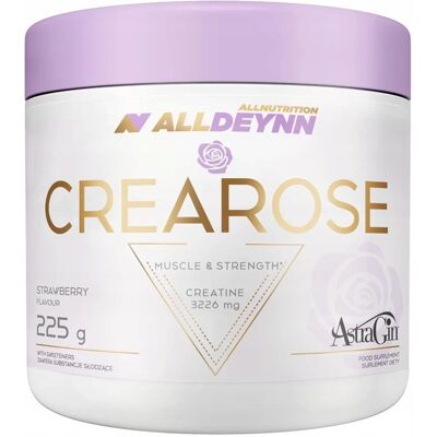 Kreatyna Alldeynn Crearose 225g Proszek Wydolność i Regeneracja truskawka Kreatyna Alldeynn Crearose 225g Proszek Wydolność i Regeneracja truskawka