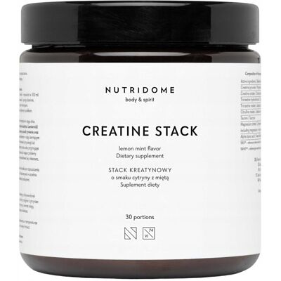 Kreatyna stack kreatynowy Nutridome 30porcji POPRAWA WYDOLNOŚCI siła mięśni Kreatyna stack kreatynowy Nutridome 30porcji POPRAWA WYDOLNOŚCI siła mięśni