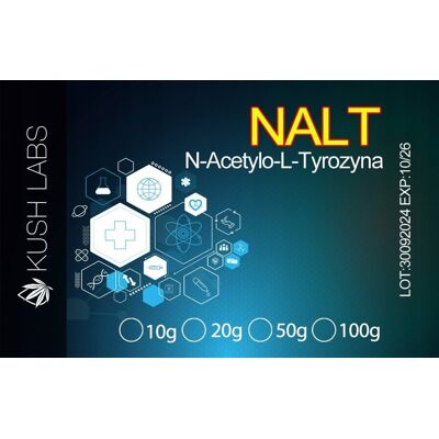 KUSHLAB NALT N-acetylo-L-tyrozyna energia, motywacja 50g + miarka KUSHLAB NALT N-acetylo-L-tyrozyna energia, motywacja 50g + miarka