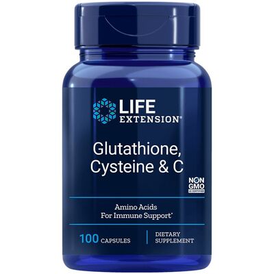 Life Extension Glutation, Cysteina i Witamina C 100 Kapsułek Life Extension Glutation, Cysteina i Witamina C 100 Kapsułek