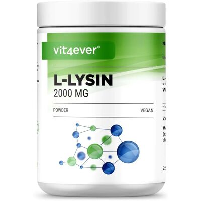 L-LIZYNA HCL 2000 mg 500 g WSPARCIE ODPORNOŚCI SKÓRY I MIĘŚNI VIT4EVER L-LIZYNA HCL 2000 mg 500 g WSPARCIE ODPORNOŚCI SKÓRY I MIĘŚNI VIT4EVER